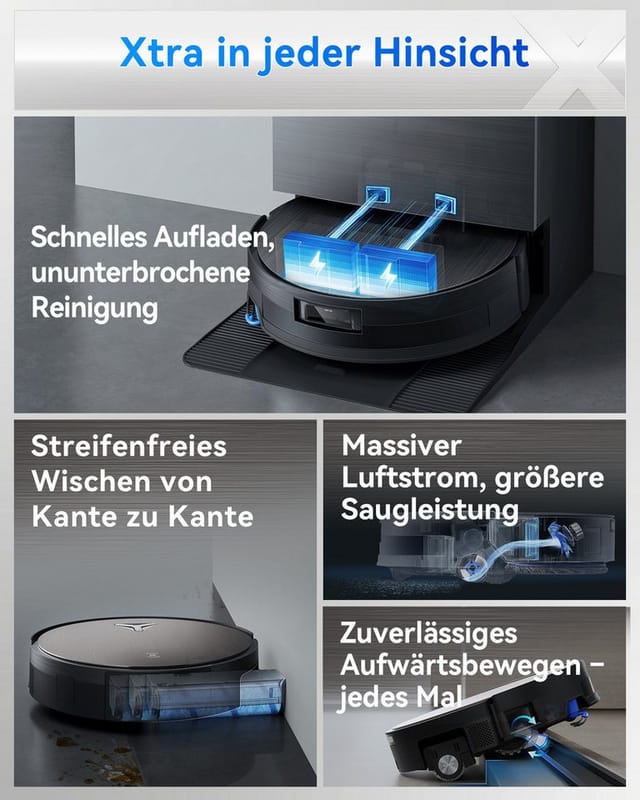 Ecovacs Deebot X11 Pro Omni Saugroboter Schwarz