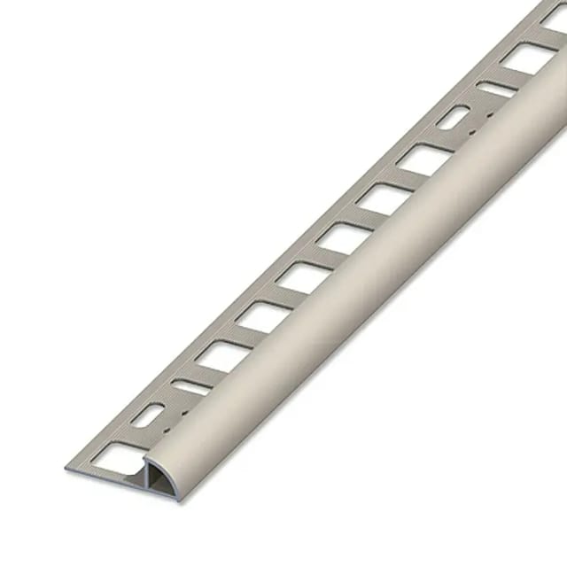 alfer Viertelkreisprofil Aluminium eloxiert titan Fliesenschienen