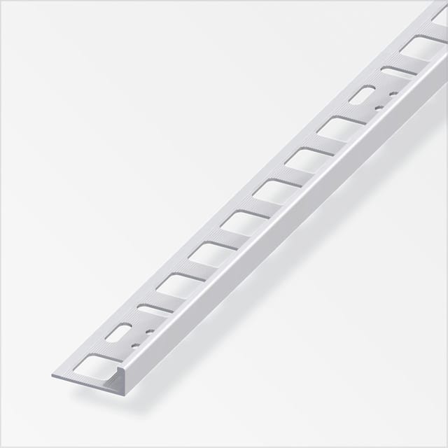 alfer Winkelprofil 1 m, 6 x 21 mm Aluminium eloxiert silber Winkelprofile