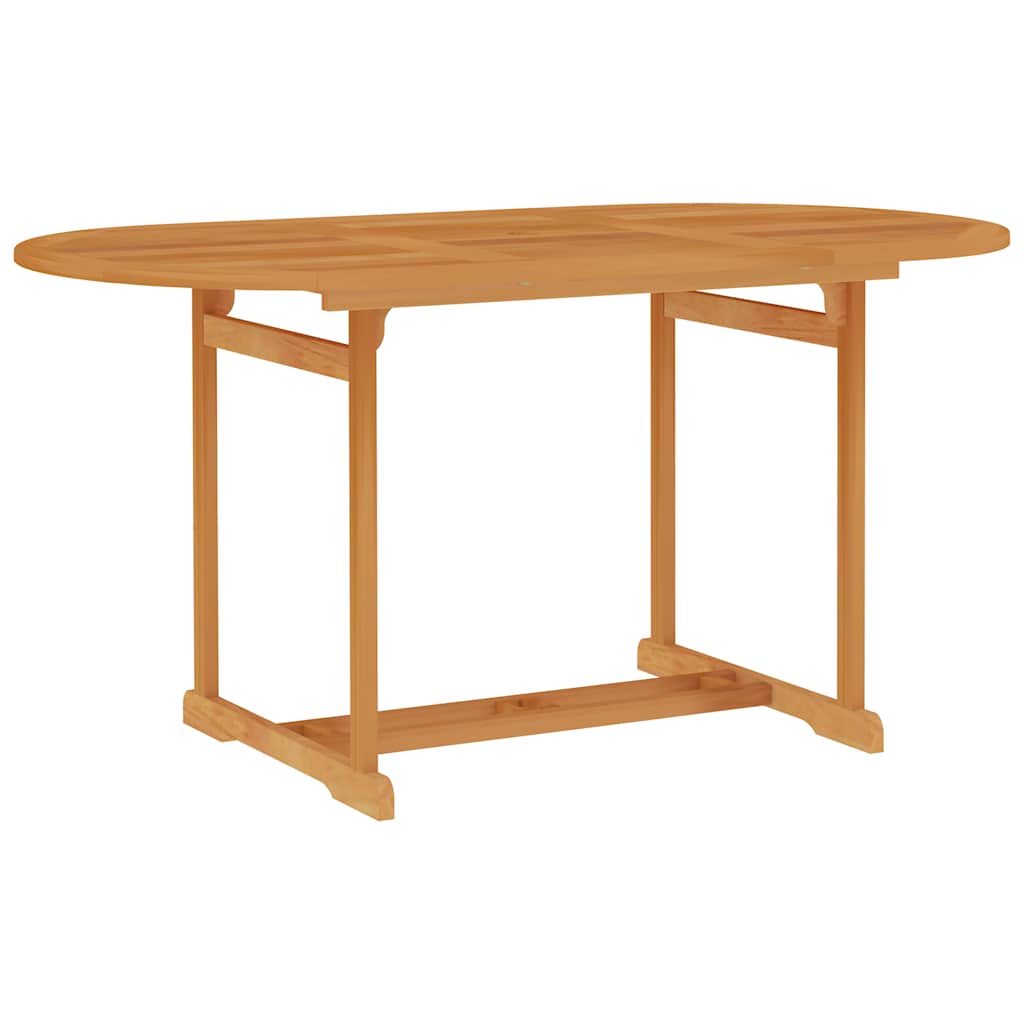 Gartentisch 150x90x75 Cm Teak Massivholz Vidaxl