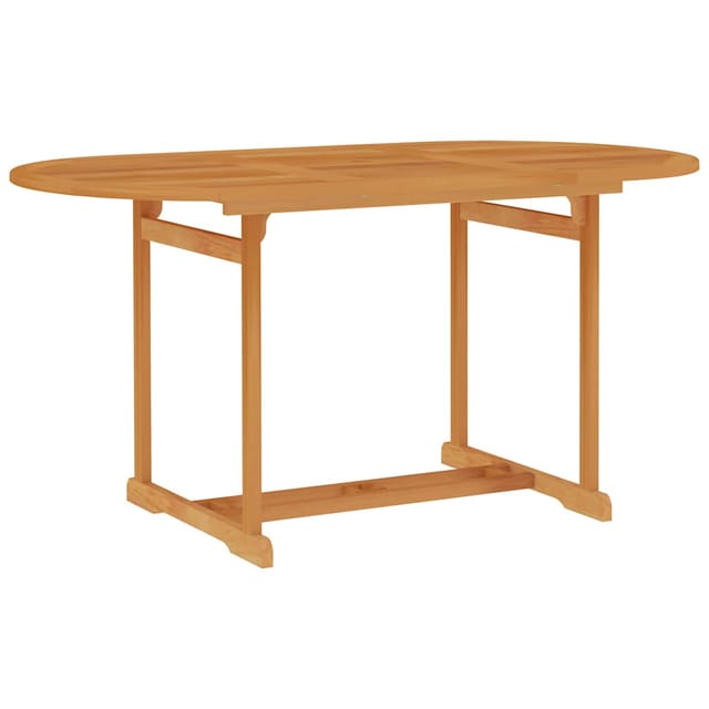 Gartentisch 150x90x75 Cm Teak Massivholz Vidaxl