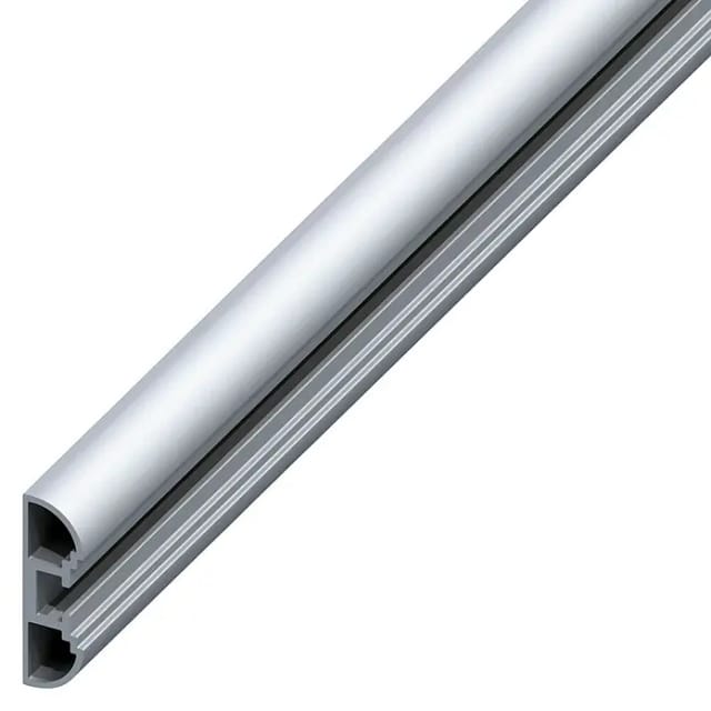 coaxis®-Profil, schmal 2 m, 35.5 x 11 mm Aluminium roh blank Systemprofile