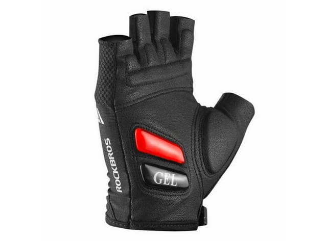 Fahrradhandschuhe mit Geleinlagen, Größe XL, schwarz