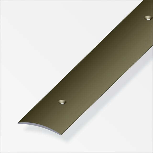 alfer Übergangsprofil 2 m, 40 x 5 mm Aluminium eloxiert bronze Übergangsprofil
