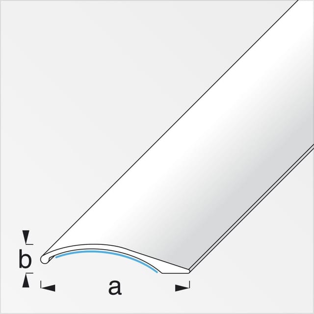 alfer Ausgleichsprofil 1 m, 38.5 x 7.5 mm Alu eloxiert gebürstet schwarz Profil