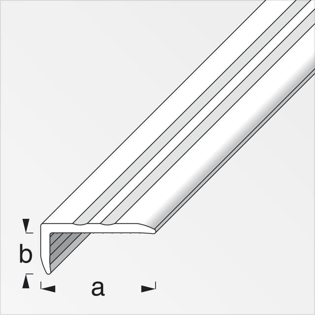 alfer Abschlussprofil 1 m, 25 x 10 mm PVC (Kunststoff) glatt braunbeige Profil