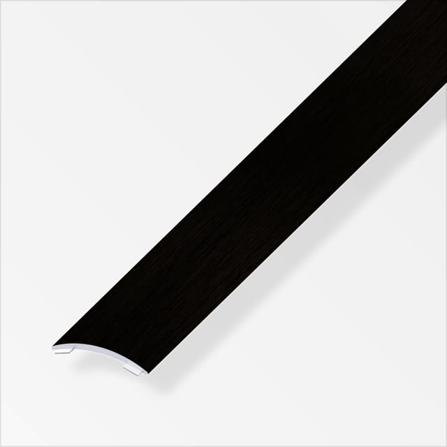 alfer Übergangsprofil 2 m, 30 x 5 mm Aluminium eloxiert gebürstet schwarz Profil