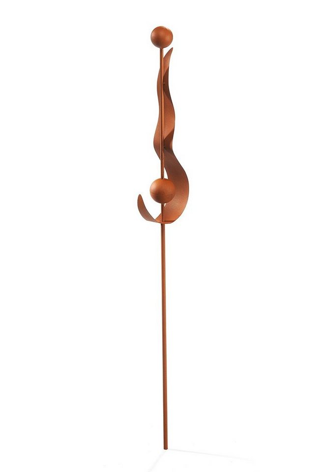 Kobolo Gartenstecker Dekostecker RUSTY DROPS in Rostoptik aus Metall (1 Stück) Bild 3