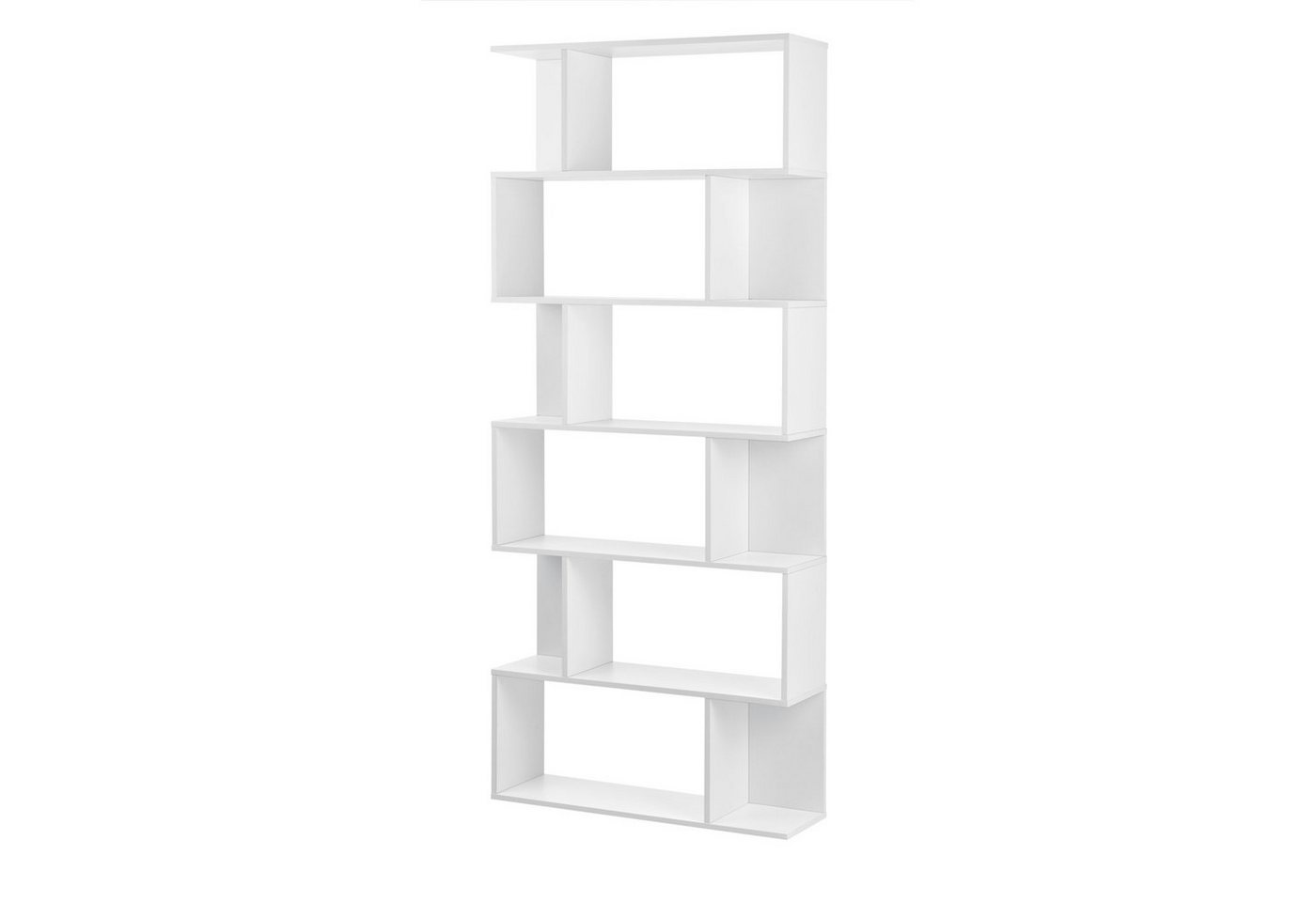 en.casa Bücherregal, »Borrby« Standregal 192x80x24cm Weiß Bild 3