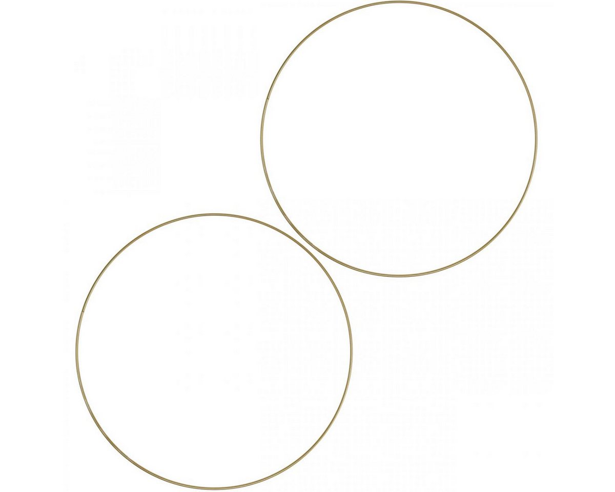 Florists Products Gartenfigur Metallring Deko Gold Scandi Ring DIY Ø 25,5cm 6 Stk, 6 Stück
