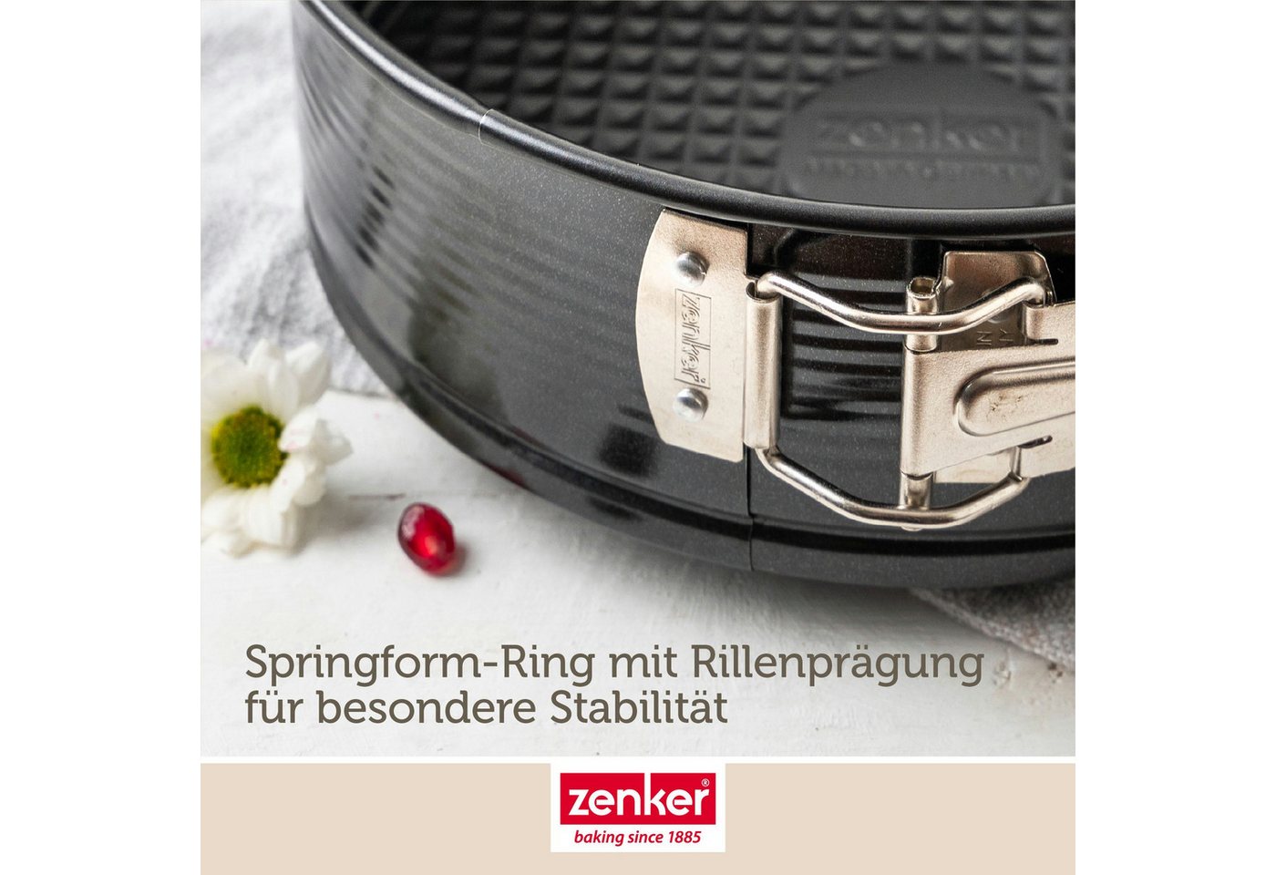 Zenker Springform Backform mit Flachboden, Kuchenform, Ø 30 cm Bild 2