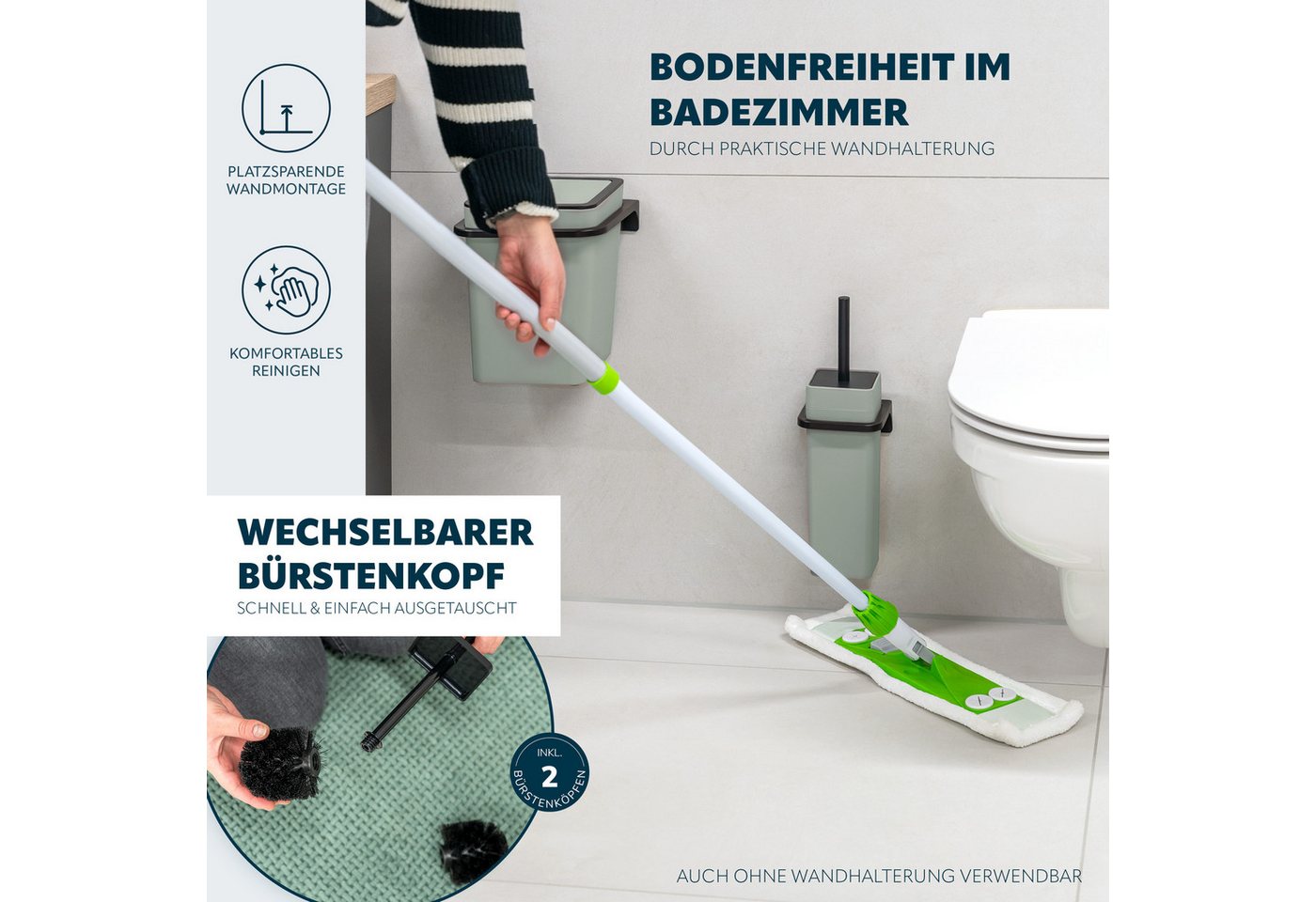 bremermann Badaccessoire-Set SAVONA 4tlg. Soft-Touch, eckig Bild 3