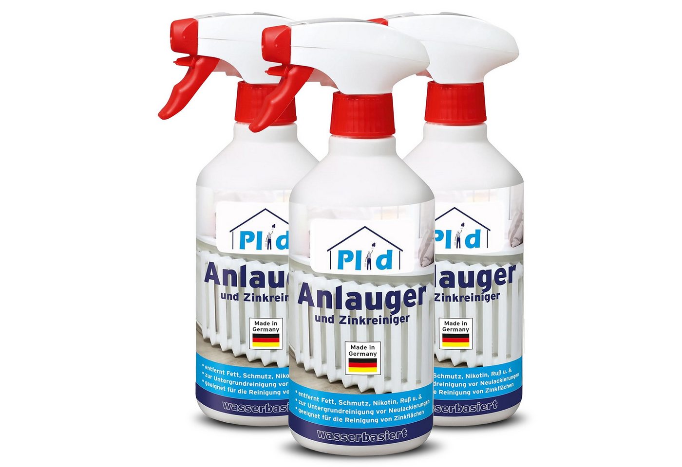 plid Feuchtraumfarbe Premium Anlauger Zinkreiniger Entfetter Kraftreiniger Aktivreiniger, Schnelltrocknend Bild 2