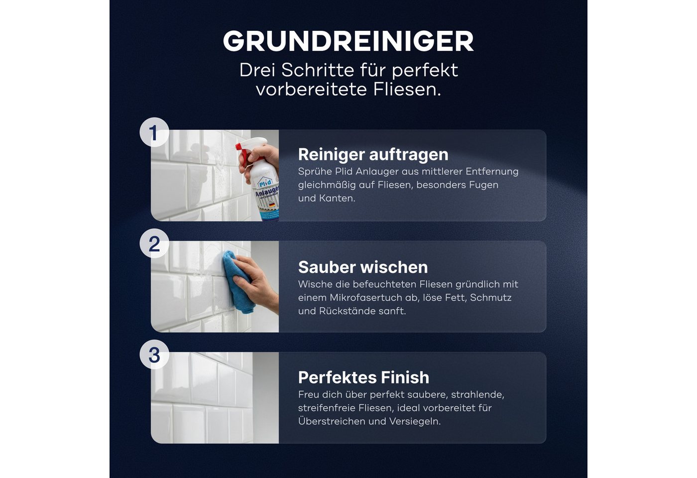 plid Feuchtraumfarbe Premium Anlauger Zinkreiniger Entfetter Kraftreiniger Aktivreiniger, Schnelltrocknend Bild 4