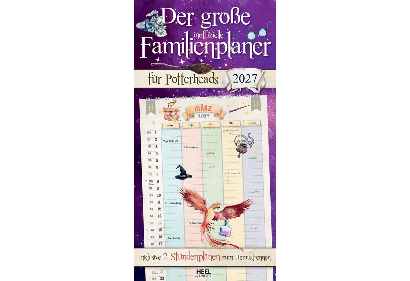 Edition Lempertz Wandkalender Der große inoffizielle Familienplaner für Potterheads Kalender 2027 Bild 2