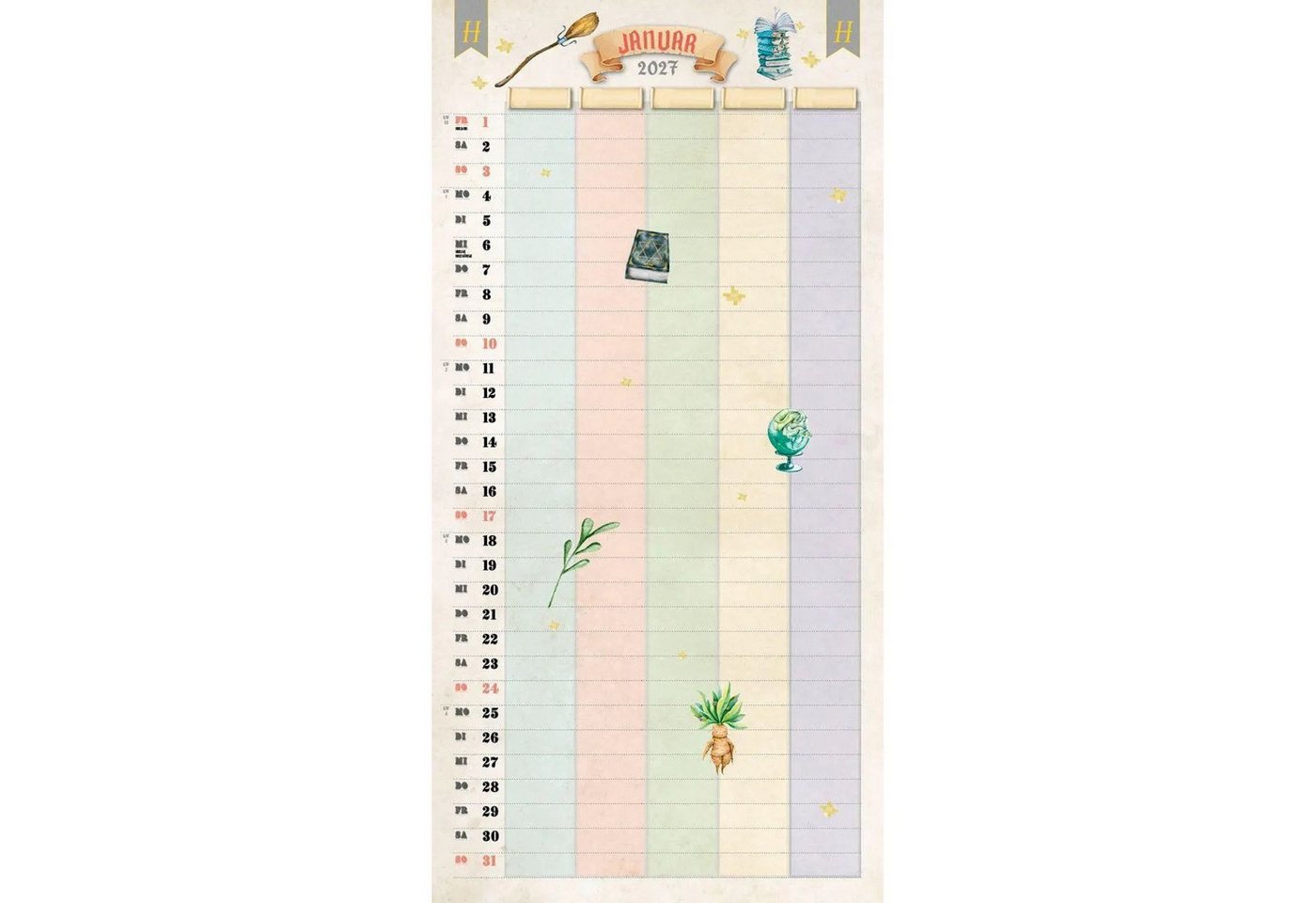 Edition Lempertz Wandkalender Der große inoffizielle Familienplaner für Potterheads Kalender 2027 Bild 5
