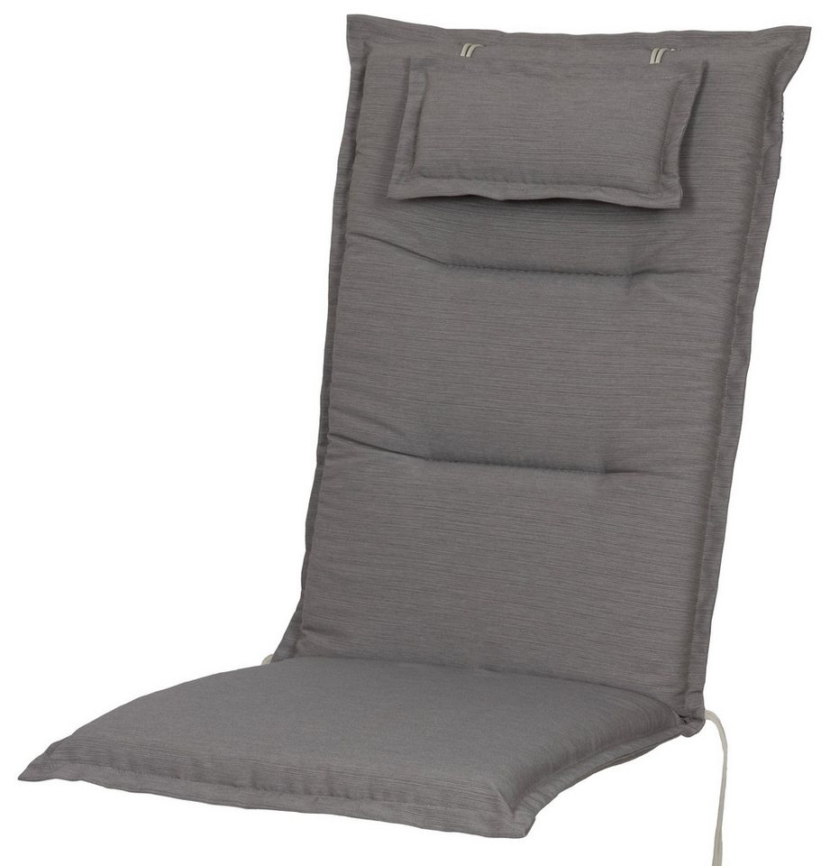 Sun Garden Hochlehnerauflage Auflage Hochlehner Toronto 50318-625 taupe122x51x7 cm Sun Garden, (1 St), Halteband verstellbar mit Bindebändern Bild 2