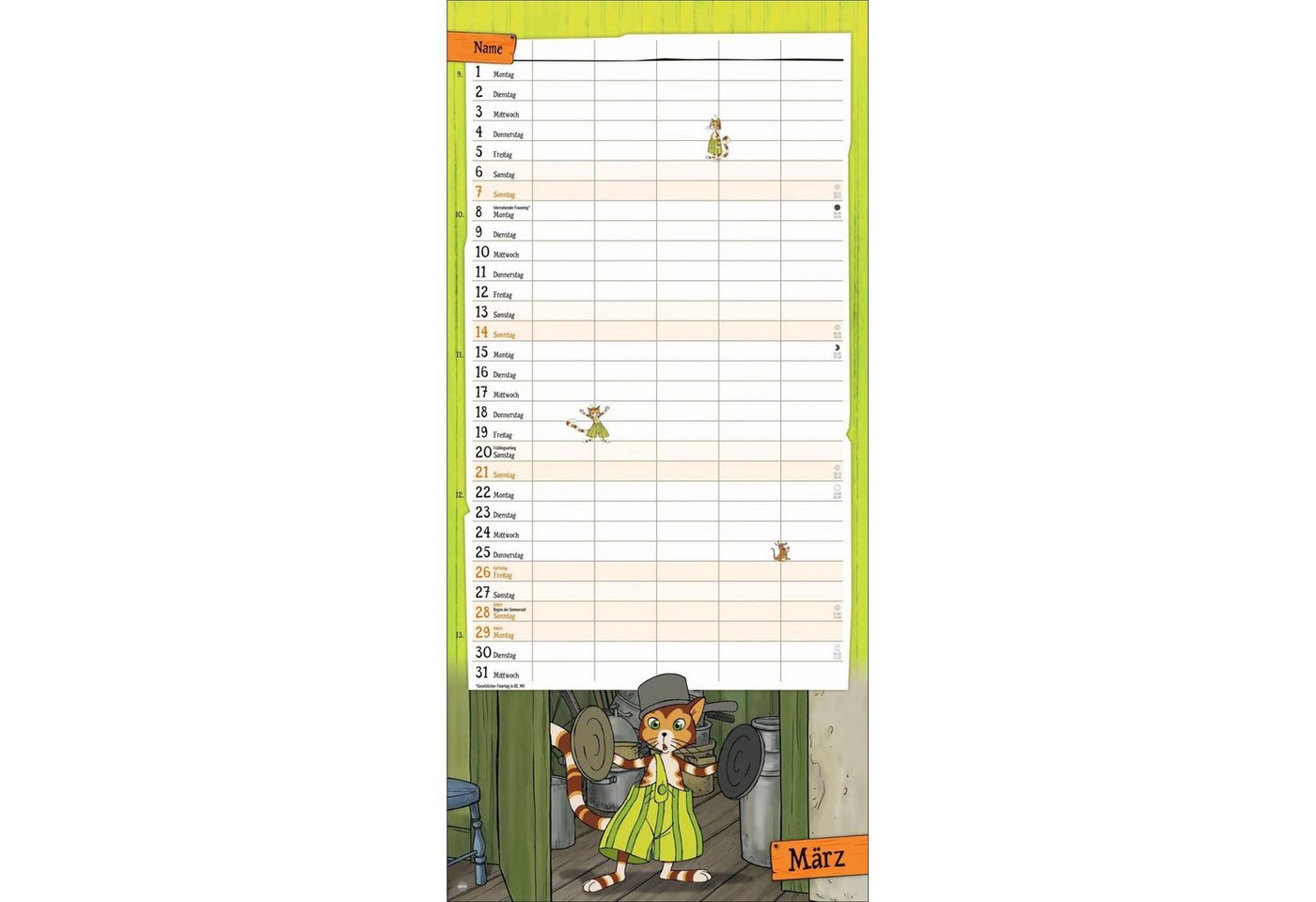 HEYE Wandkalender Pettersson und Findus Familienplaner 2027 Bild 2