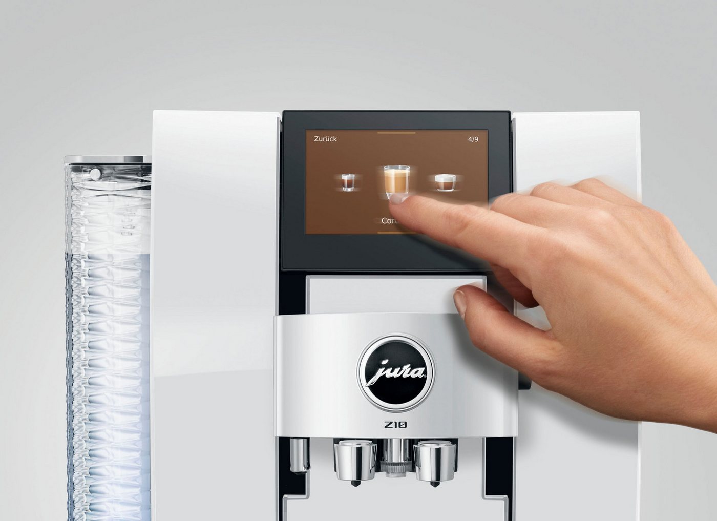 JURA Kaffeevollautomat 15619 Z10 Diamond White (EB), 51 Spezialitäten, Touch, Light & Cold Brew