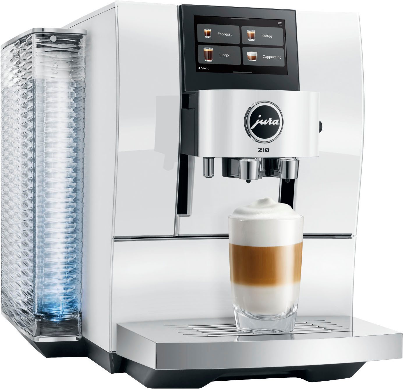 JURA Kaffeevollautomat 15619 Z10 Diamond White (EB), 51 Spezialitäten, Touch, Light & Cold Brew Bild 4