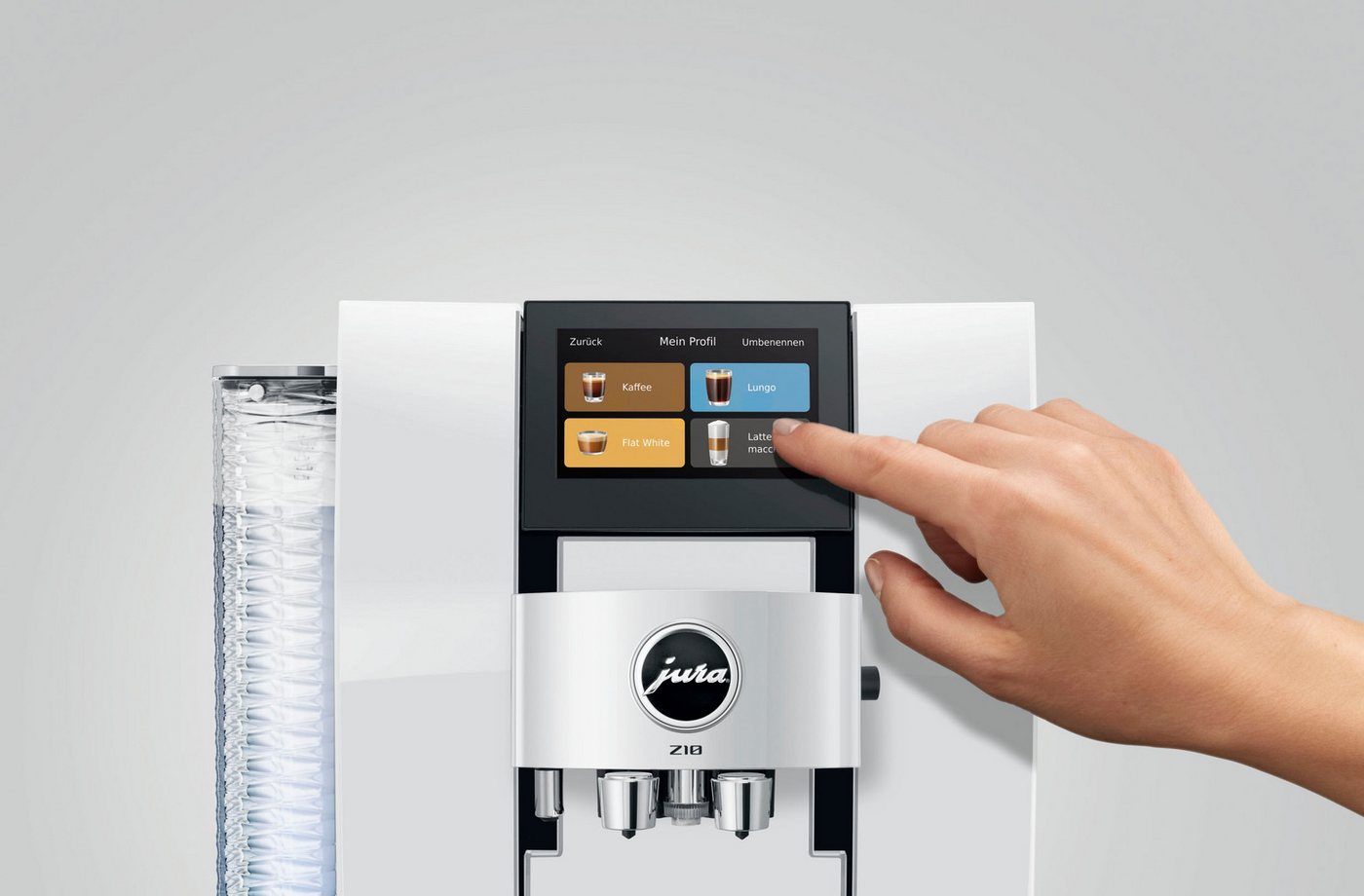 JURA Kaffeevollautomat 15619 Z10 Diamond White (EB), 51 Spezialitäten, Touch, Light & Cold Brew Bild 5