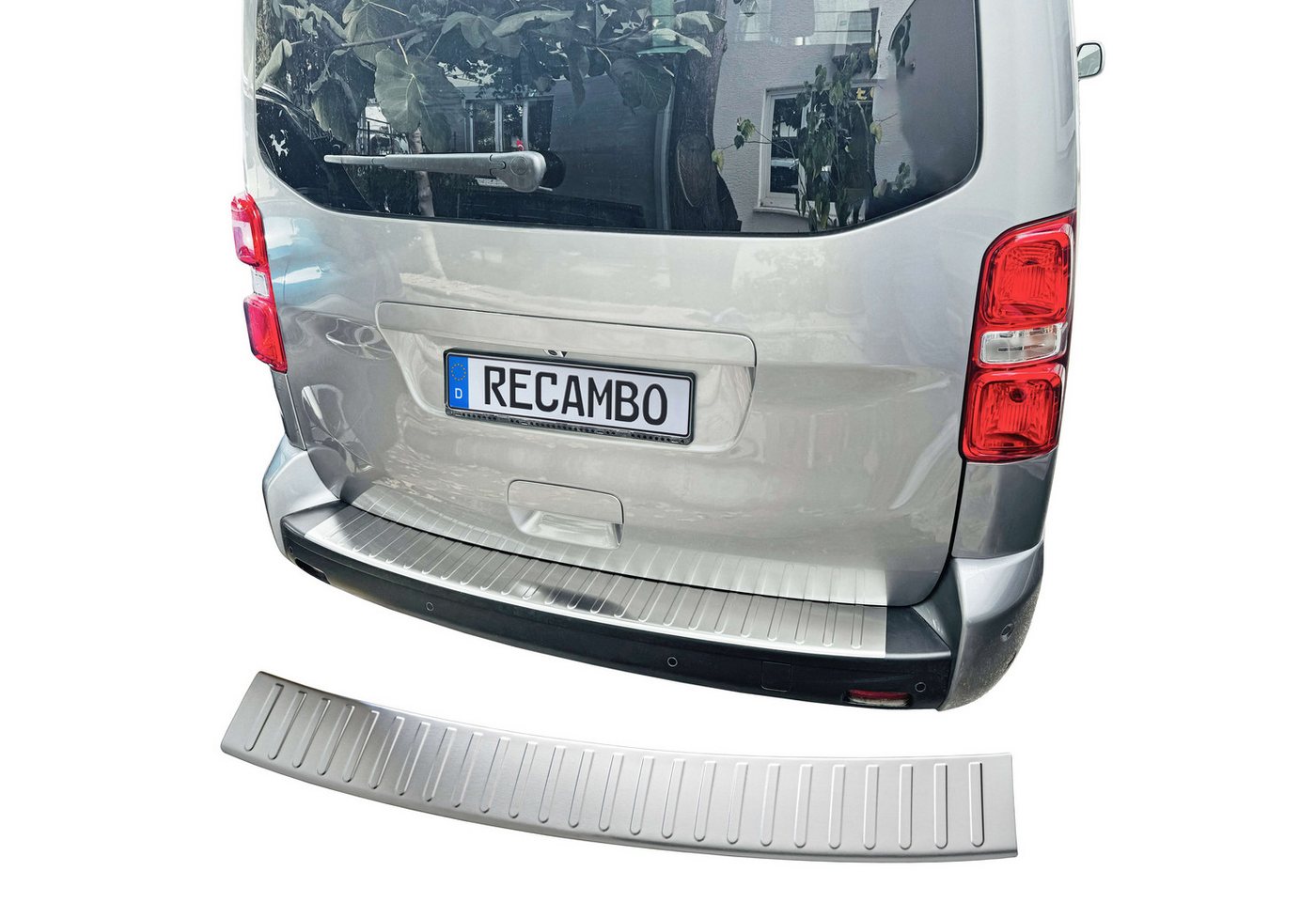 RECAMBO Ladekantenschutz für Toyota ProAce, BJ ab 2016> Stoßstangenschutz, V2A rostfrei, Exklusive Optik, praktischer Schutz & perfekte Passform Bild 4