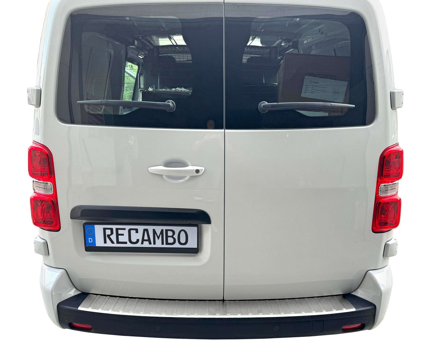 RECAMBO Ladekantenschutz für Toyota ProAce, BJ ab 2016> Stoßstangenschutz, V2A rostfrei, Exklusive Optik, praktischer Schutz & perfekte Passform Bild 5