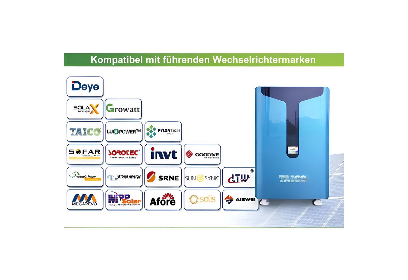 TZIpower PV Solarspeicher LiFePO4 48V/51,2V App-gesteuert über Bluetooth + WiFi Solarakkus 15,36kWh 300AH, 20,48kWh 400AH, 28,67kWh 560AH (48 V) Bild 5
