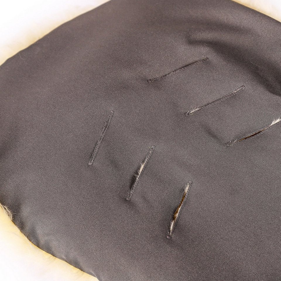 Hofbrucker seit 1948 Fußsack Lammfell Fußsack Maxi für Babyschale, Baby Winter Fußsack mit echtem Lammfell wind- und wasserabweisend Bild 4