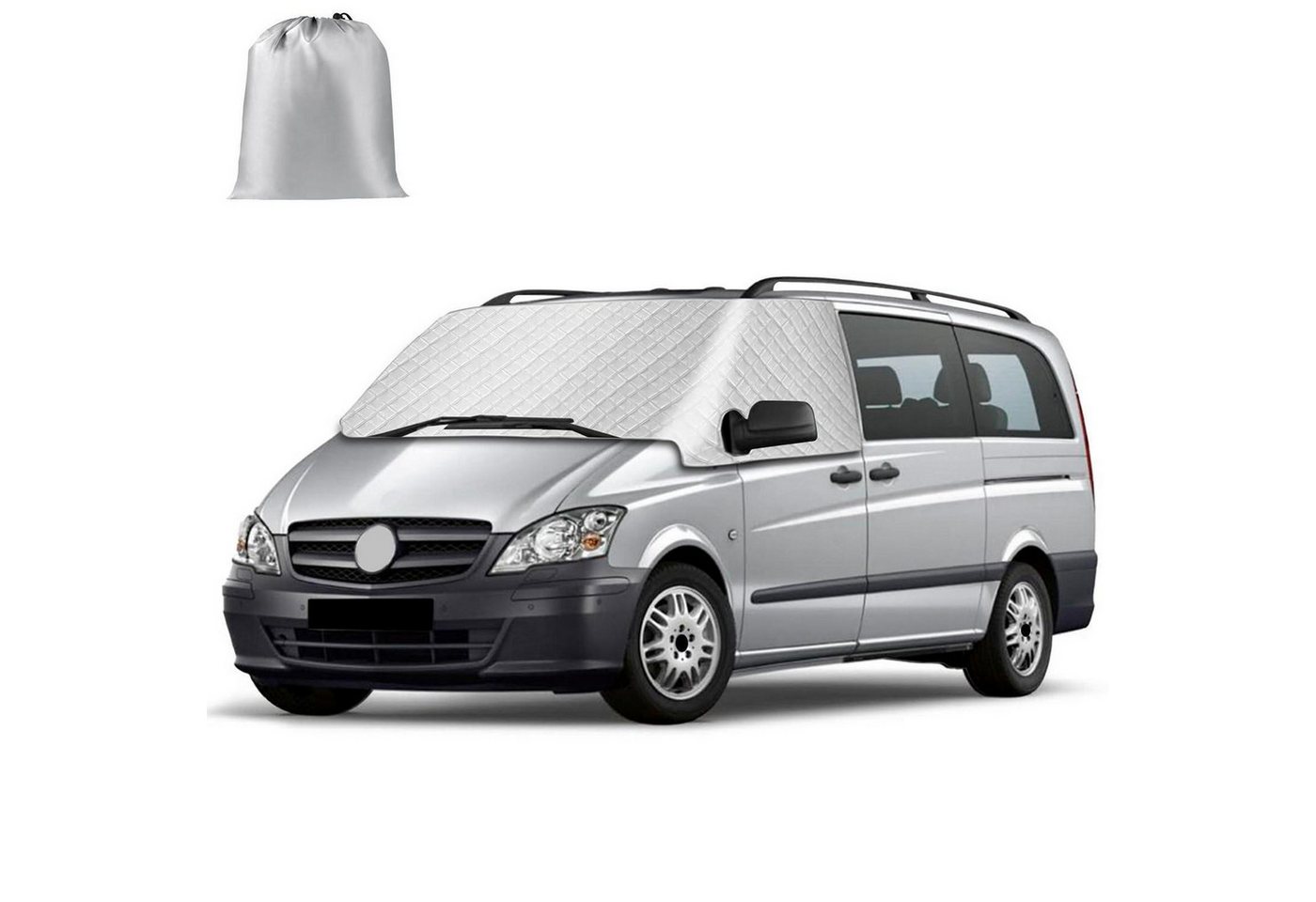 LuxusKollektion Frontscheibenabdeckung Windschutzscheibe Abdeckung Sonnenschutz Mercedes Eisschutz Vito W639 Bild 4