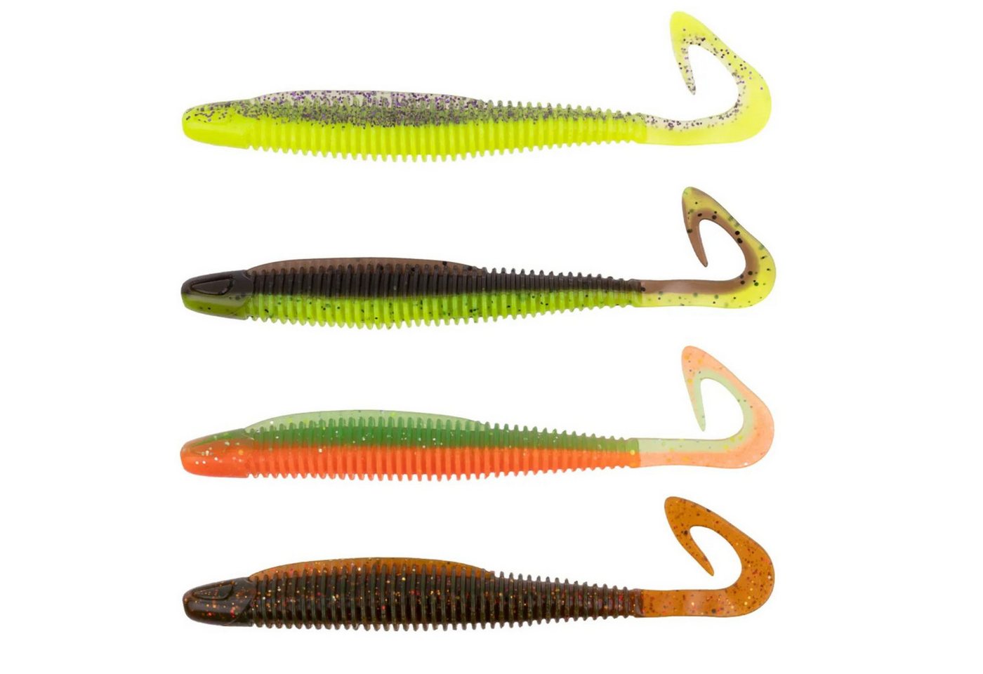 Zeck Fishing Kunstköder BA D-Tail 12.5cm Color Mix 1 4 pcs