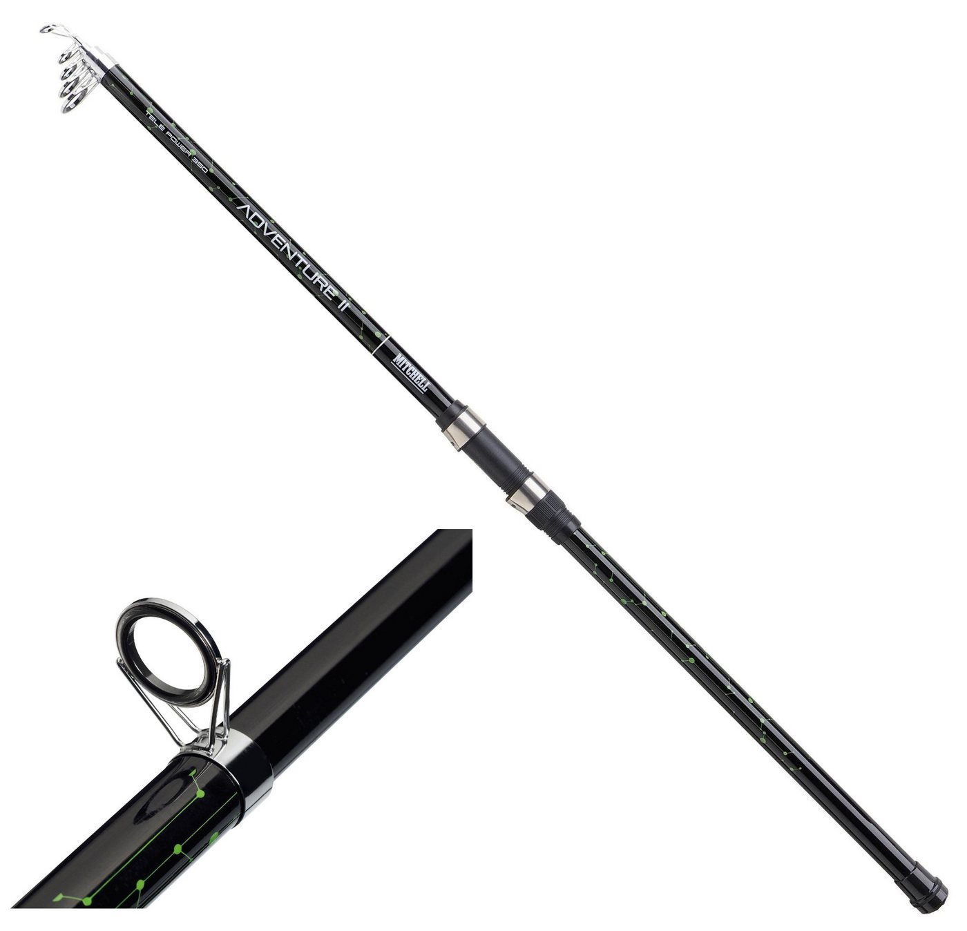 Mitchell Grundrute Allround Angelrute Adventure II Tele Power Rod T-350 POWER Teleskop, Teleskoprute im modernen Design Bild 2