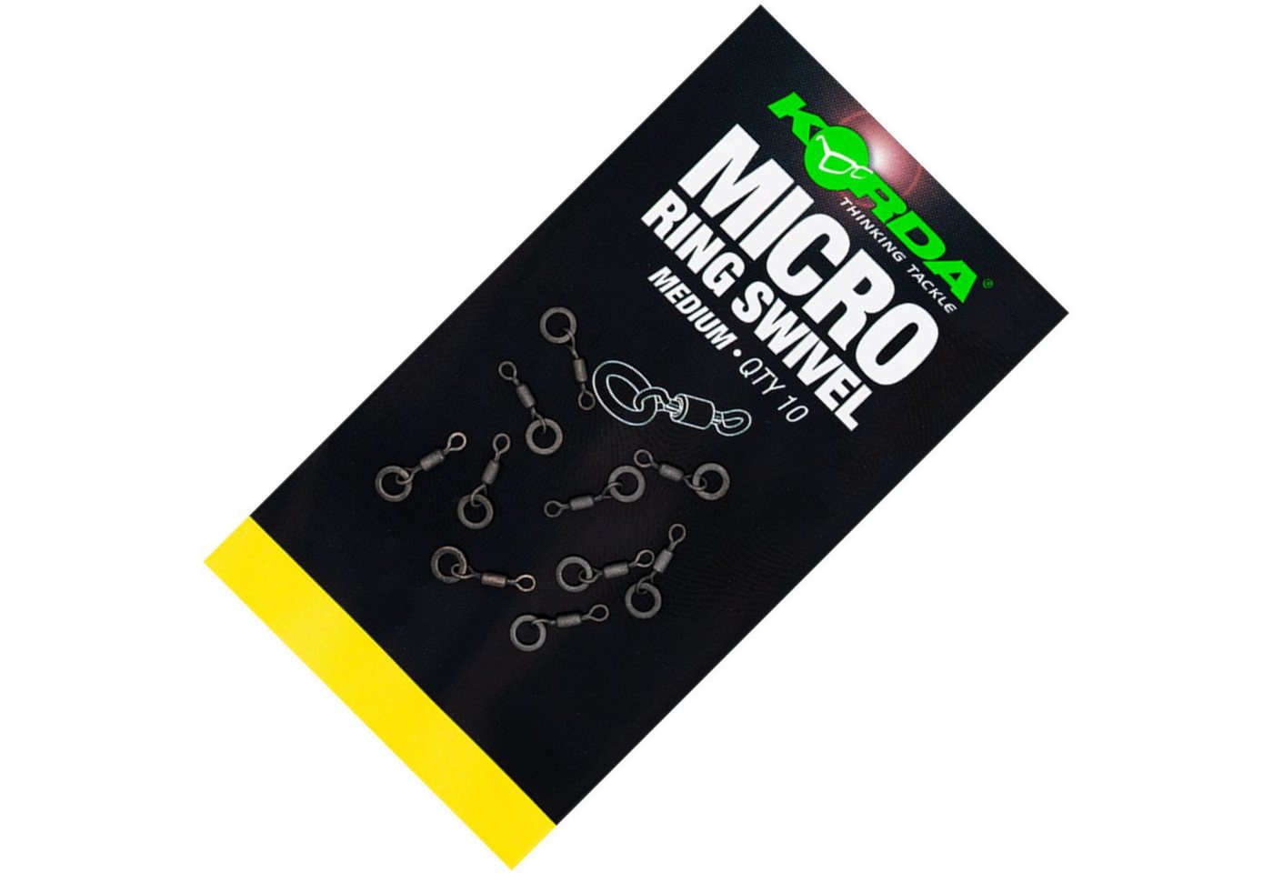 Korda Schnurverbinder Korda Micro Rig Ring Swivel Medium - 10 Karpfenwirbel, (1-St)
