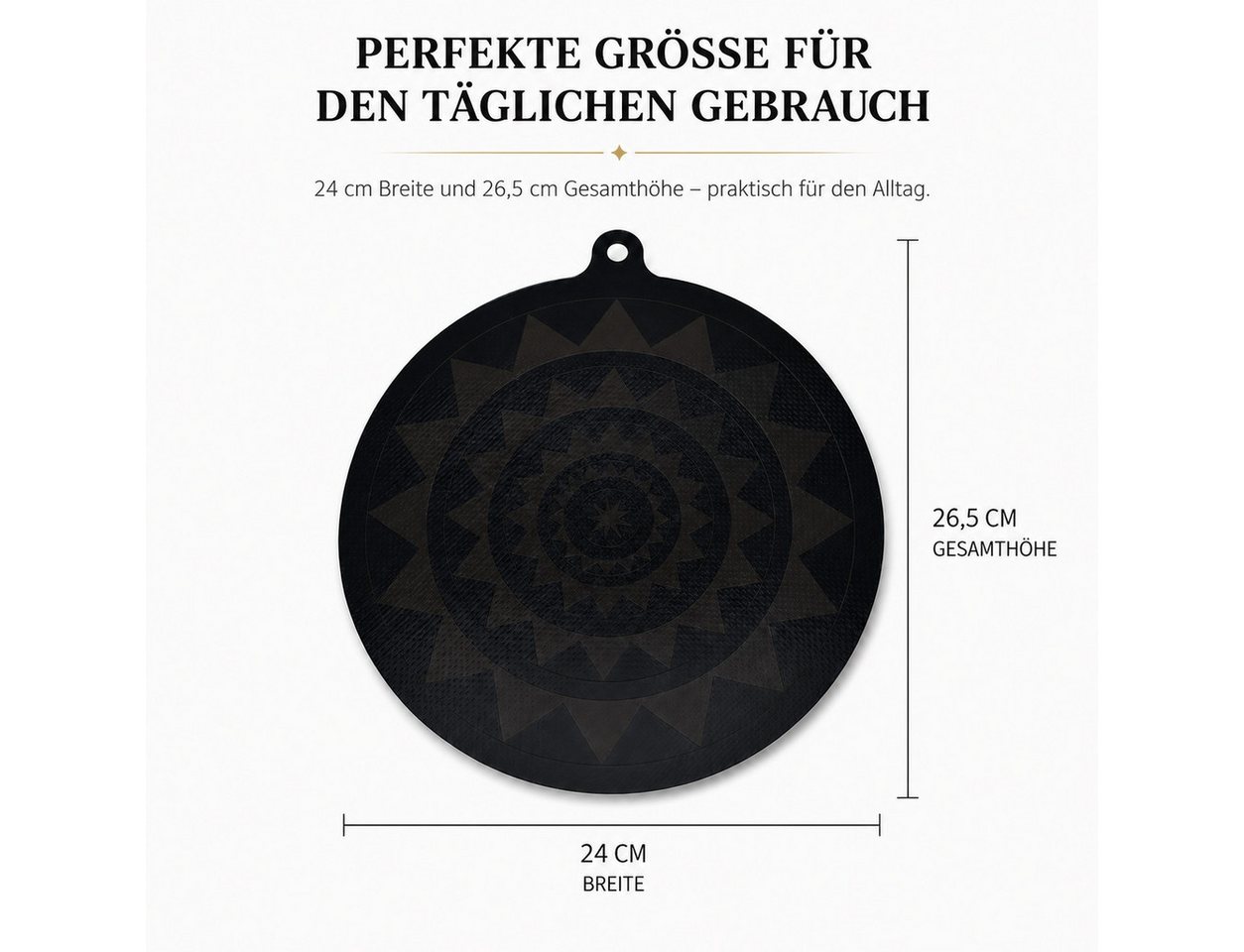 XEOOCE Schneide- und Abdeckplatte Herdabdeckung, Silikon Kochfeldabdeckung, Hitzebeständig, 4 Stück, (Mehrteiliges Set, 4 Herdabdeckplatten (24 cm), bunt), Farbwechsel, 260°C hitzebeständig, Silikon Bild 2