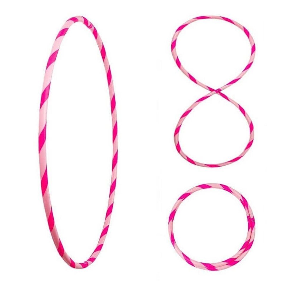 Hoopomania Hula-Hoop-Reifen Bunter Hula Hoop Reifen, faltbar, Ø100cm Rosa-Pink Bild 2