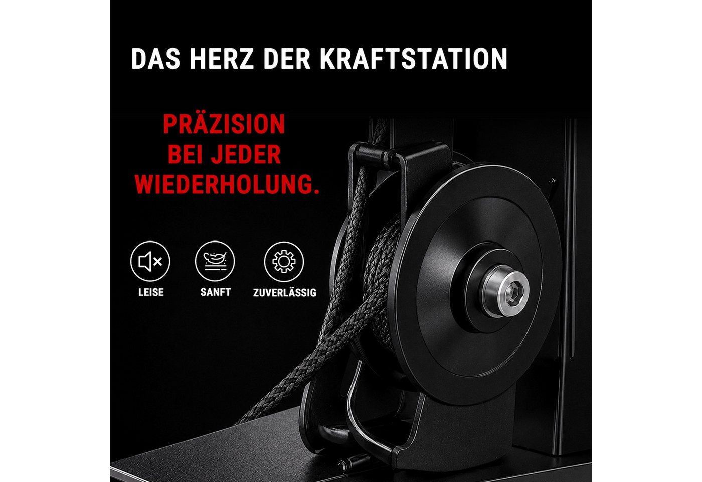 AsVIVA Kraftstation MG5 Pro Kraftstation Multi-Gym – Home Gym mit 73 kg Gewichtsblock, 13 Gewichtsblöcke (Trizepsseil, 2 Einzelgriffe, 2 Zugstangen, Montagezubehör), Kabelzugstation, Latzug, Butterfly Bild 5