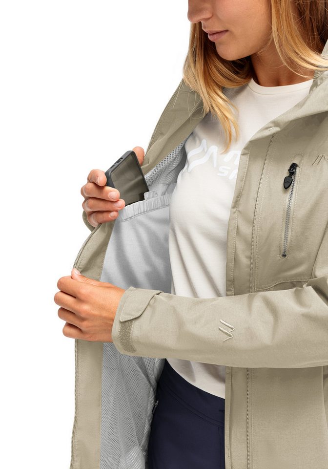 Maier Sports Outdoorjacke Perdura rec W Damen Funktionsmantel, wasserdichter Mantel mit Kapuze, Wanderjacke Bild 2