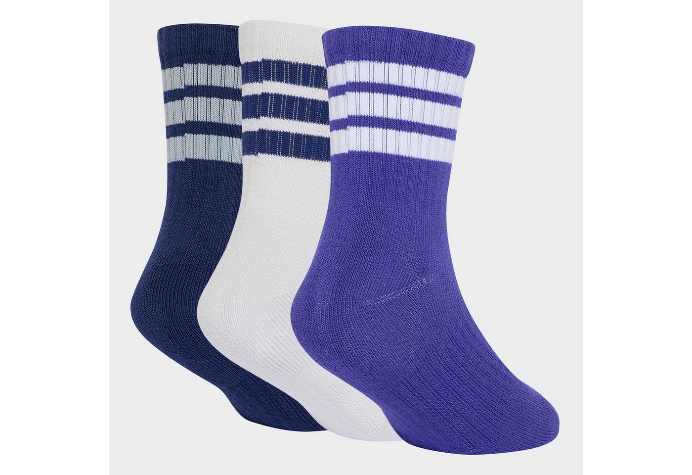 adidas Performance Sportsocken 3-STREIFEN KIDS, KNÖCHELLANG, MIT POLSTERUNG, 3ER-PACK (3-Paar)