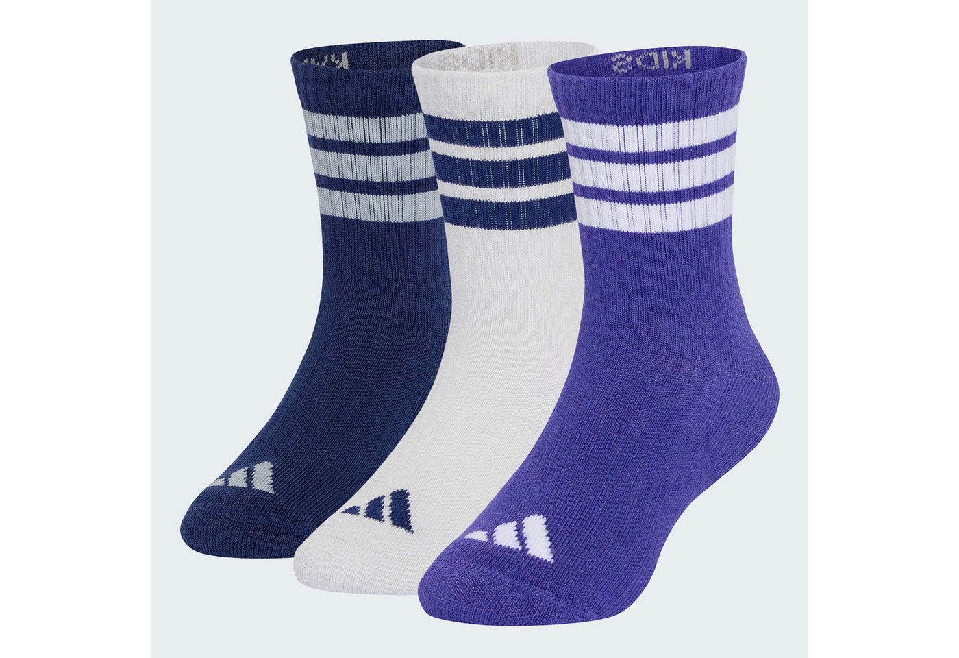 adidas Performance Sportsocken 3-STREIFEN KIDS, KNÖCHELLANG, MIT POLSTERUNG, 3ER-PACK (3-Paar) Bild 2