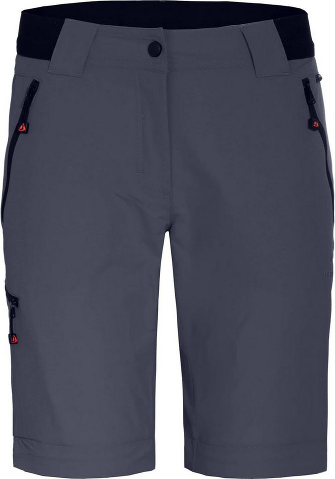 Bergson Outdoorhose VIDAA COMFORT Zipp Off (slim) Damen Wanderhose, leicht strapazierfähig, Kurzgrößen, grau/blau Bild 5