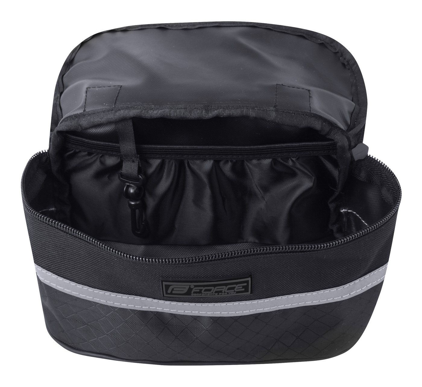 FORCE Fahrradtasche Lenkertasche FORCE ROLLER silberstreifen Bild 3