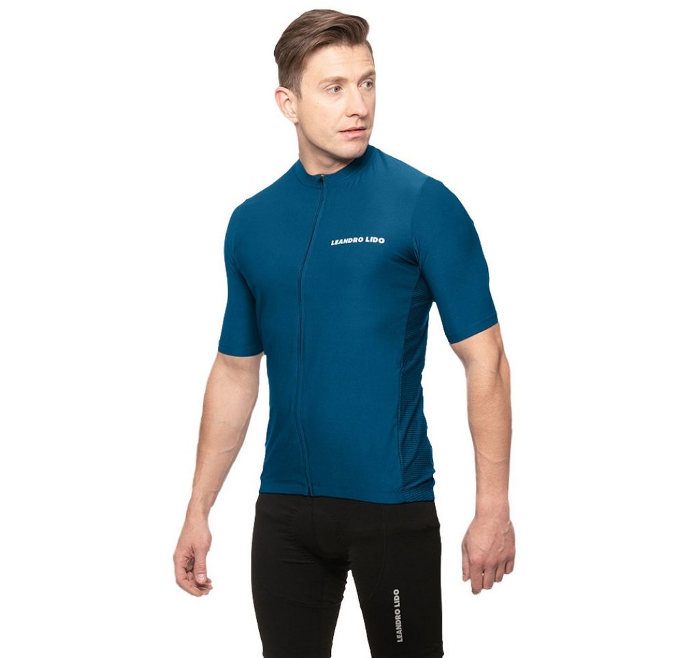 LEANDRO LIDO Radtrikot LEANDRO LIDO Herren Radsport Kurzarm Trikot lichtreflektierende Details