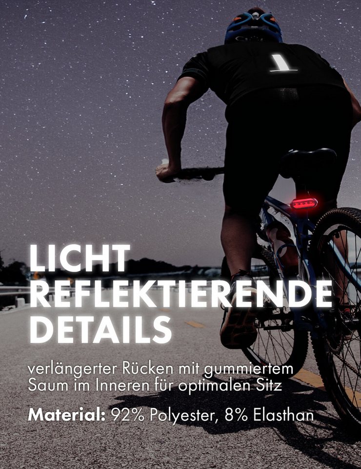 LEANDRO LIDO Radtrikot LEANDRO LIDO Herren Radsport Kurzarm Trikot lichtreflektierende Details Bild 3