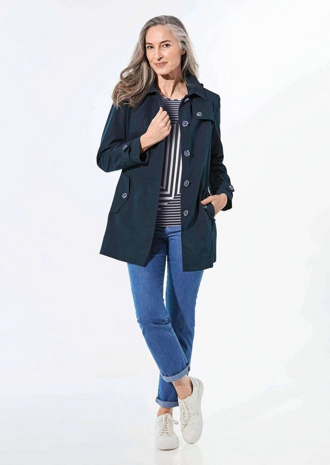 GOLDNER Outdoorjacke Kurzgröße: Kurzmantel im Trenchcoat-Stil Bild 2