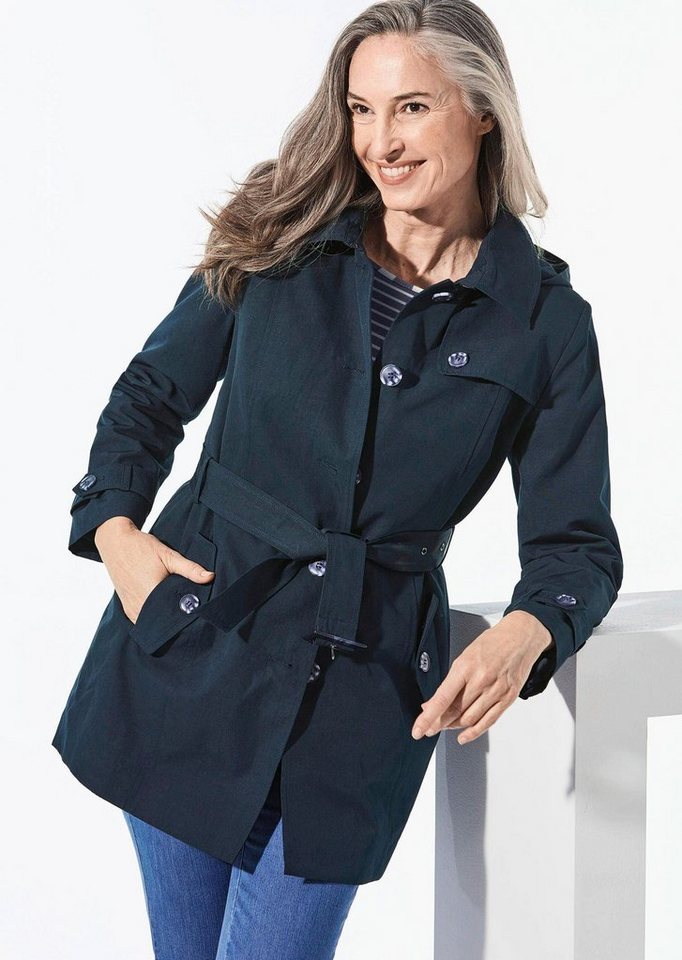 GOLDNER Outdoorjacke Kurzgröße: Kurzmantel im Trenchcoat-Stil Bild 3