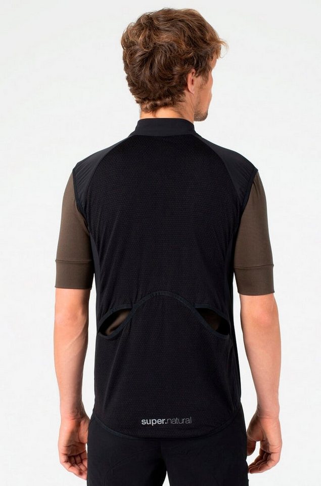 SUPER.NATURAL Funktionsweste Weste Merino Unstoppable Gilet (Merino Funktionsweste) schwarz Herren Bild 3