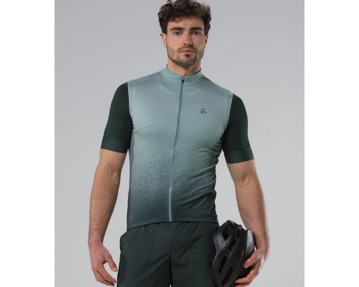 Löffler Radtrikot Men Bike Jersey Full Zip Skys Storm Mid Atmungsaktives und schnelltrocknendes Herren-Radtrikot mit Bild 2