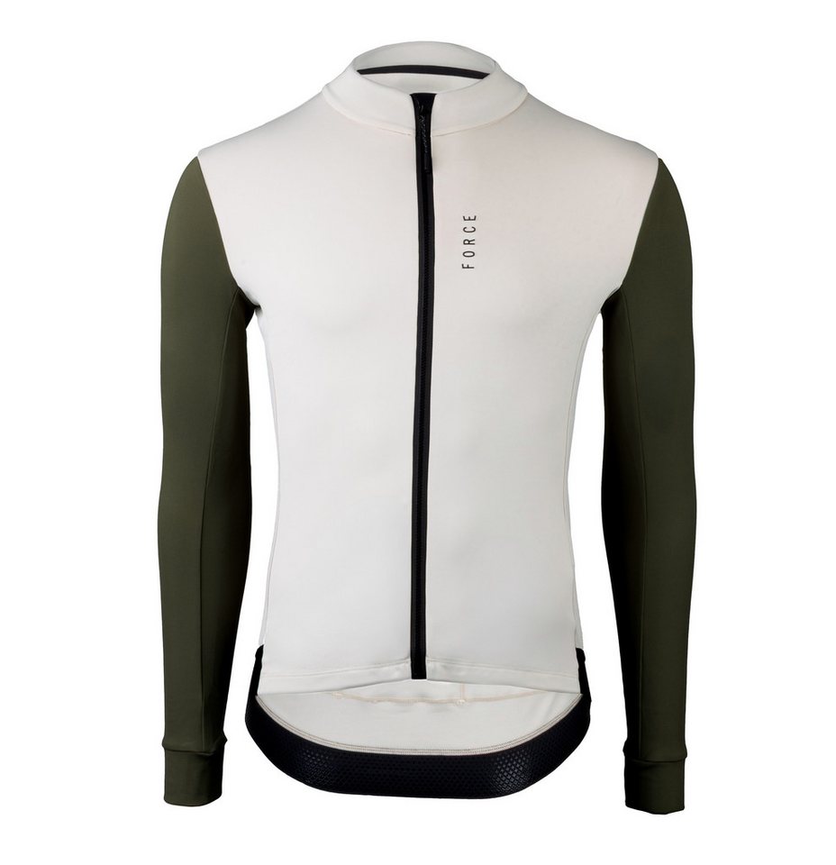 FORCE Radtrikot FORCE Jersey ENDLESS Weiss gefüttert für +5°C bis +15°C Bild 2