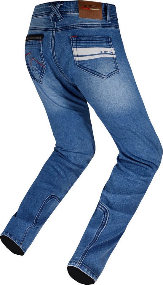 LS2 Motorradhose Dakota Damen Motorrad Jeans Knieprotektoren enthalten Bild 2