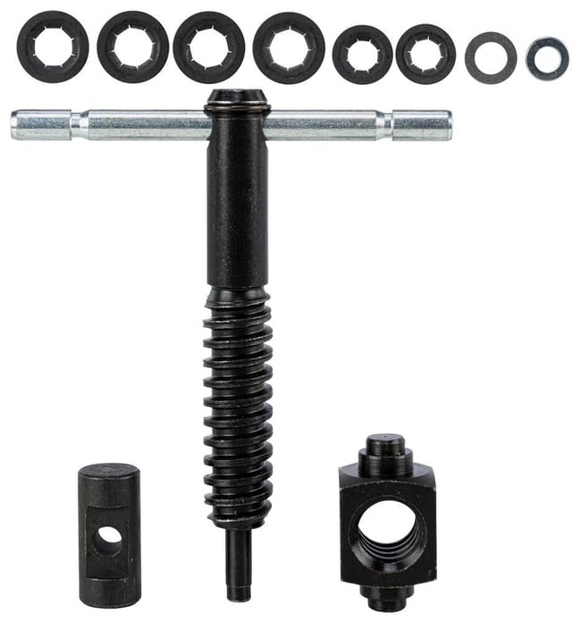 BESSEY Knebelspindel kpl. GRA (+Bolzen, +Sicherungsringe)